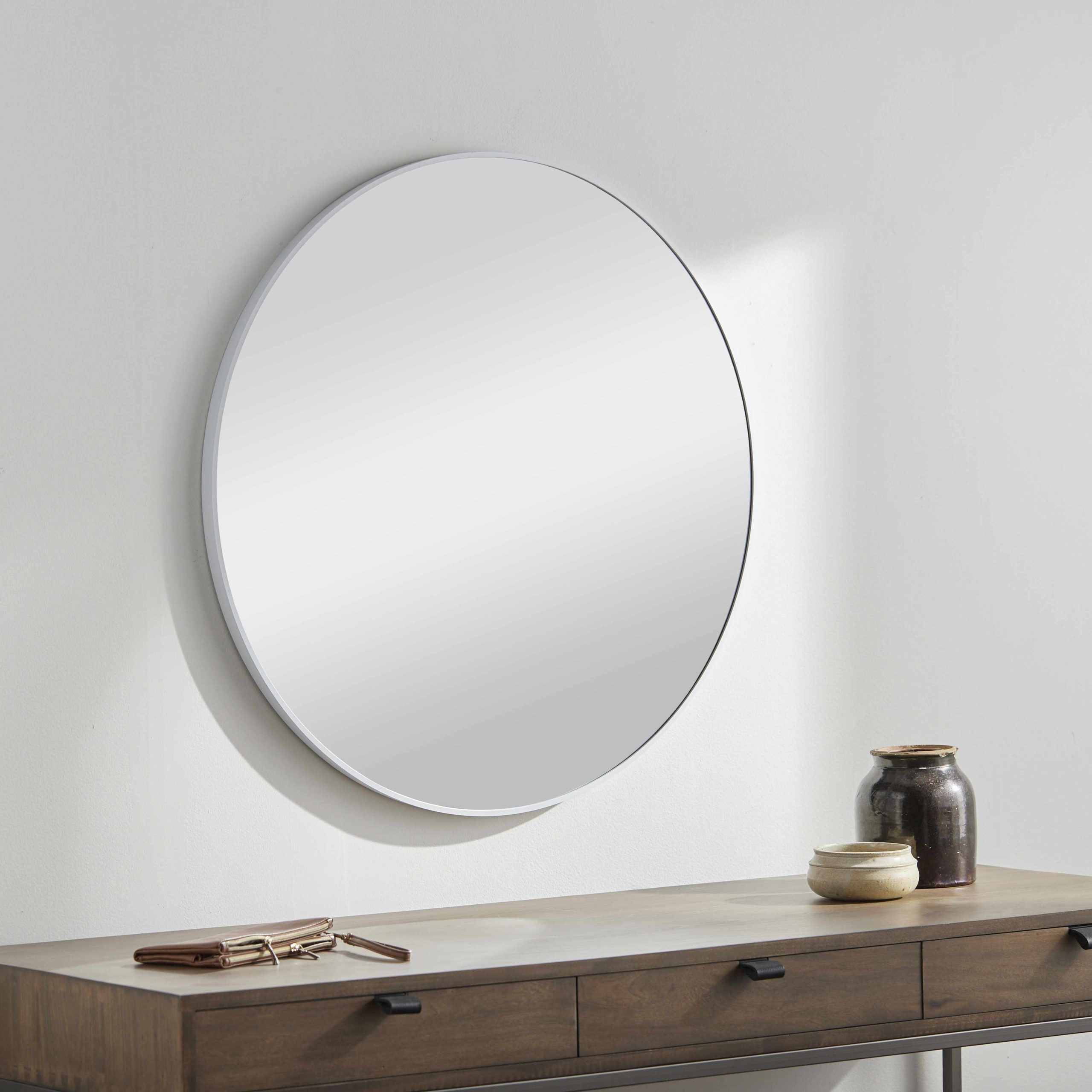 Pontalina Round White Mirror Supply
